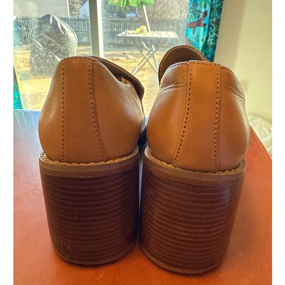 Mudd Metro Tan Platform Boots Y2K Chunky Heel Vintage Size 8.5 70's Retro Shoe - Picture 5 of 7